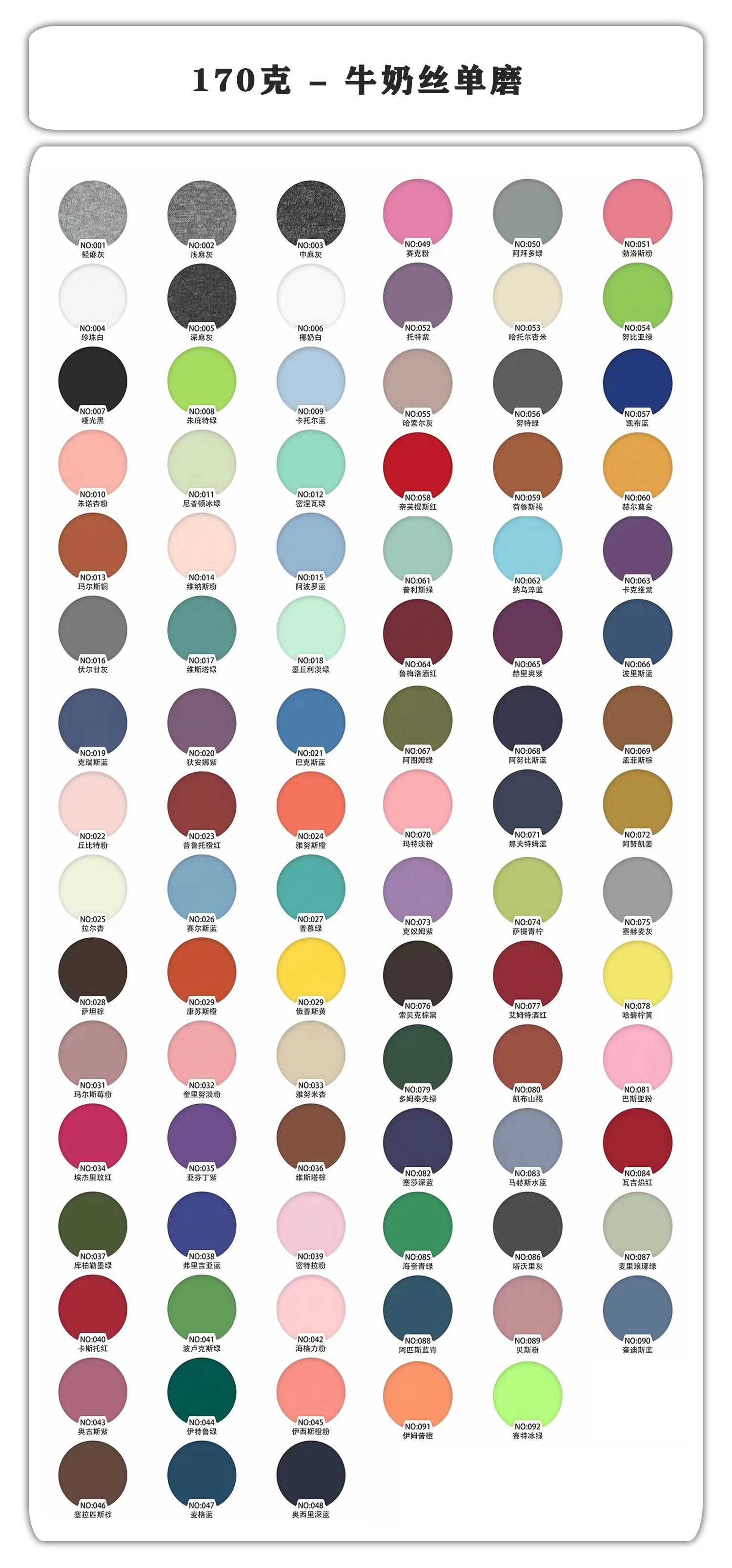 7m185cm100s140140克单磨色卡进货数量库存(元)价格补充参数幅宽纱支