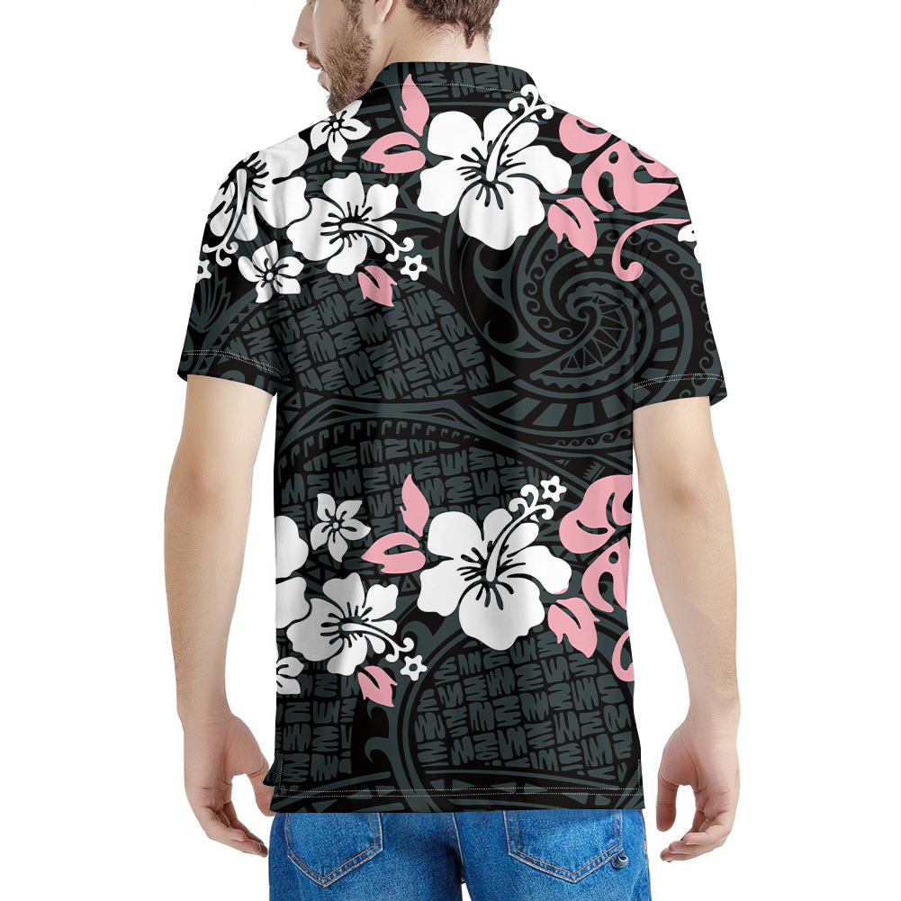 一件起订翻领衬衫男龟背叶polo衫夏季t恤复古帅气短袖休闲定制