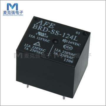 原装afe爱福继电器brd-ss-124l 黑色五脚5脚 24v 转换型全新现货