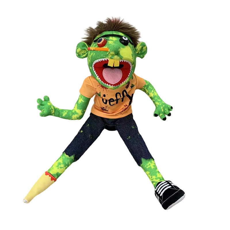 New Cartoon Funny Open Mouth Boys' Hand Puppet Parent-Child Interactive Character Plush Doll Toy Early Education Children Gift