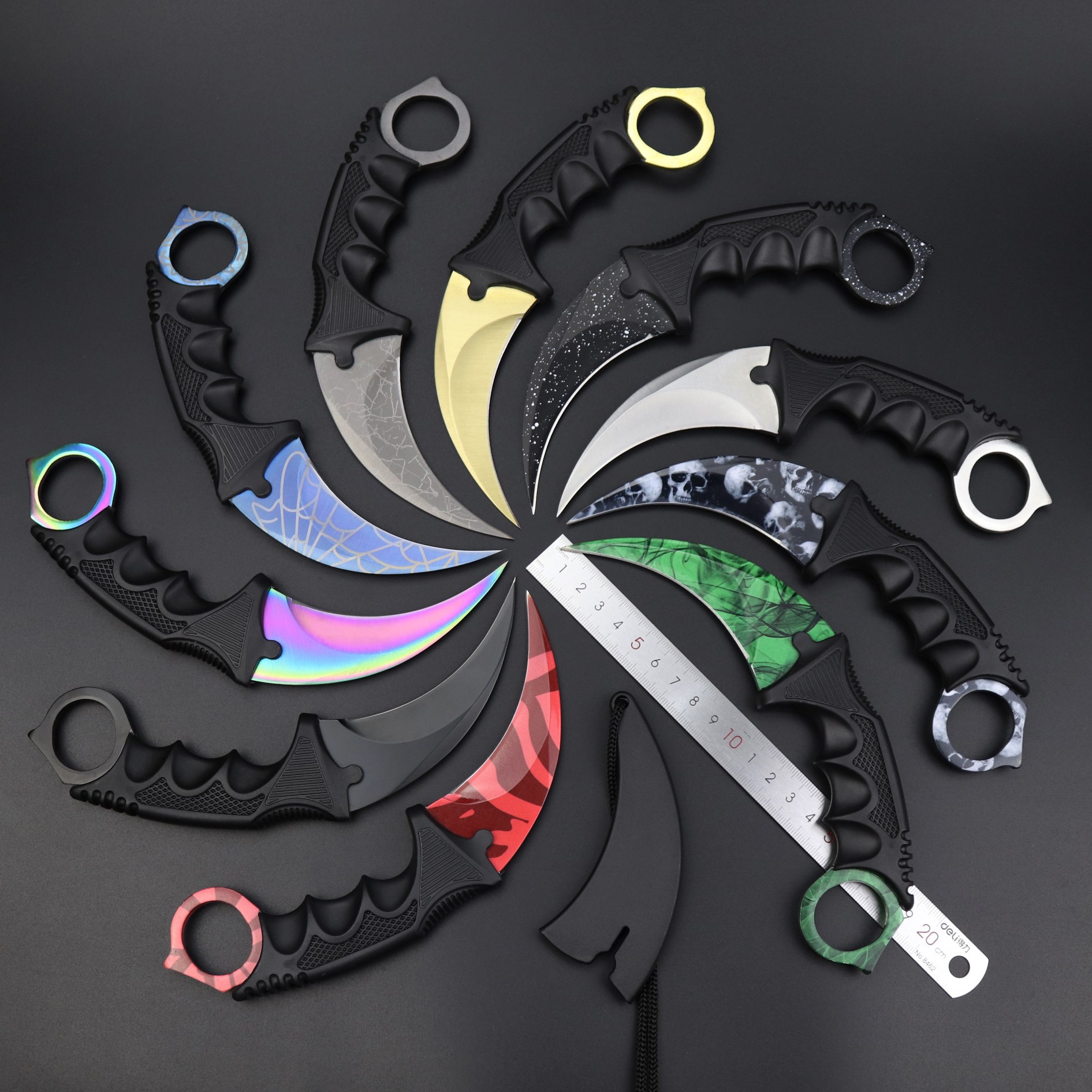 csgo爪子刀淬火表面果皮刀男士金属开路工具锋利旅行鹰爪收割生存