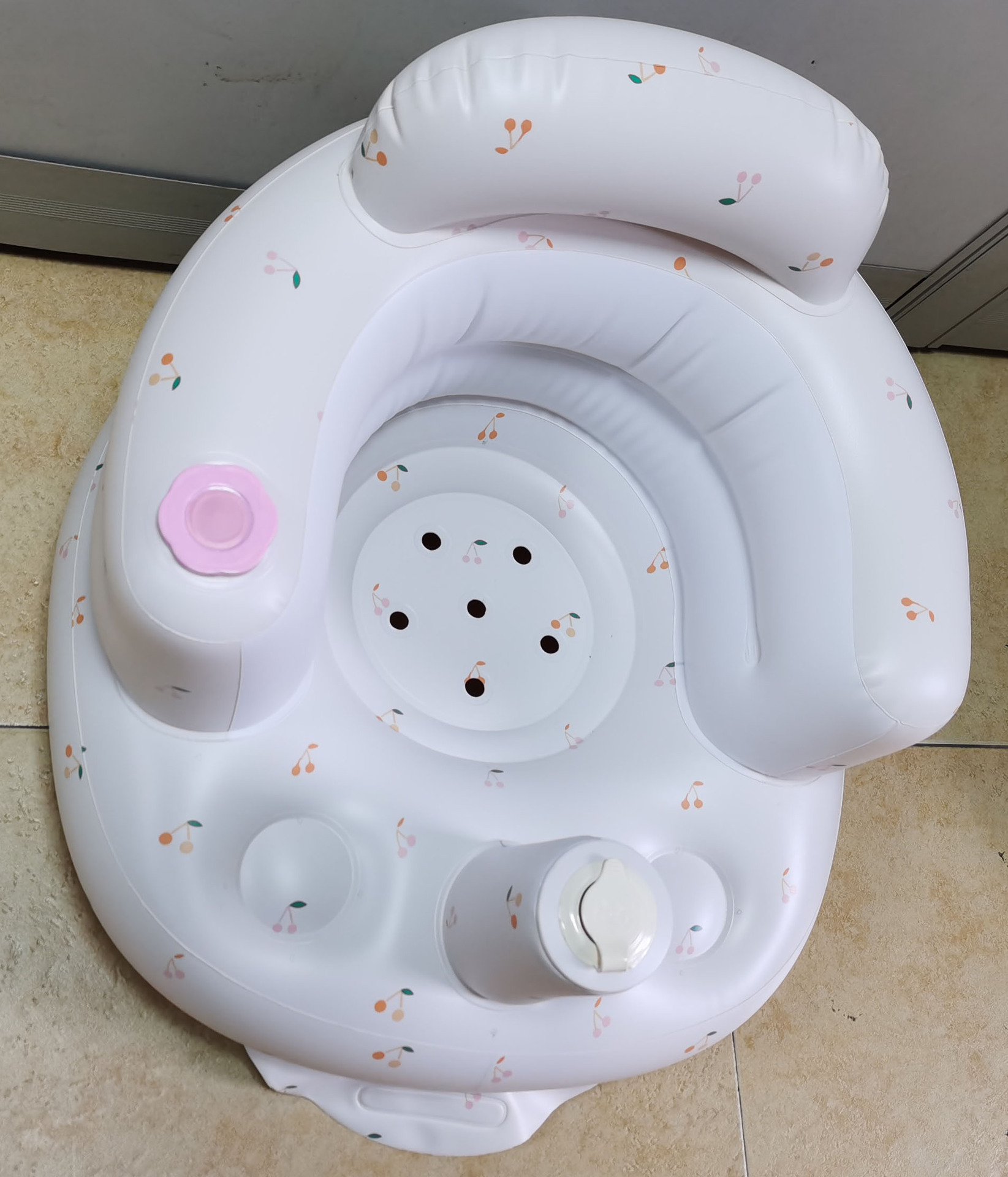 ins韩风音乐款婴儿防摔学坐座椅宝宝儿童沙发浴凳餐椅pvc充气玩具