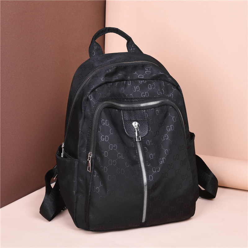 Backpack Women's 2022 New Fashion Casual Travel Backpack Oxford Cloth Large Capacity Women's Bag Letter Printing