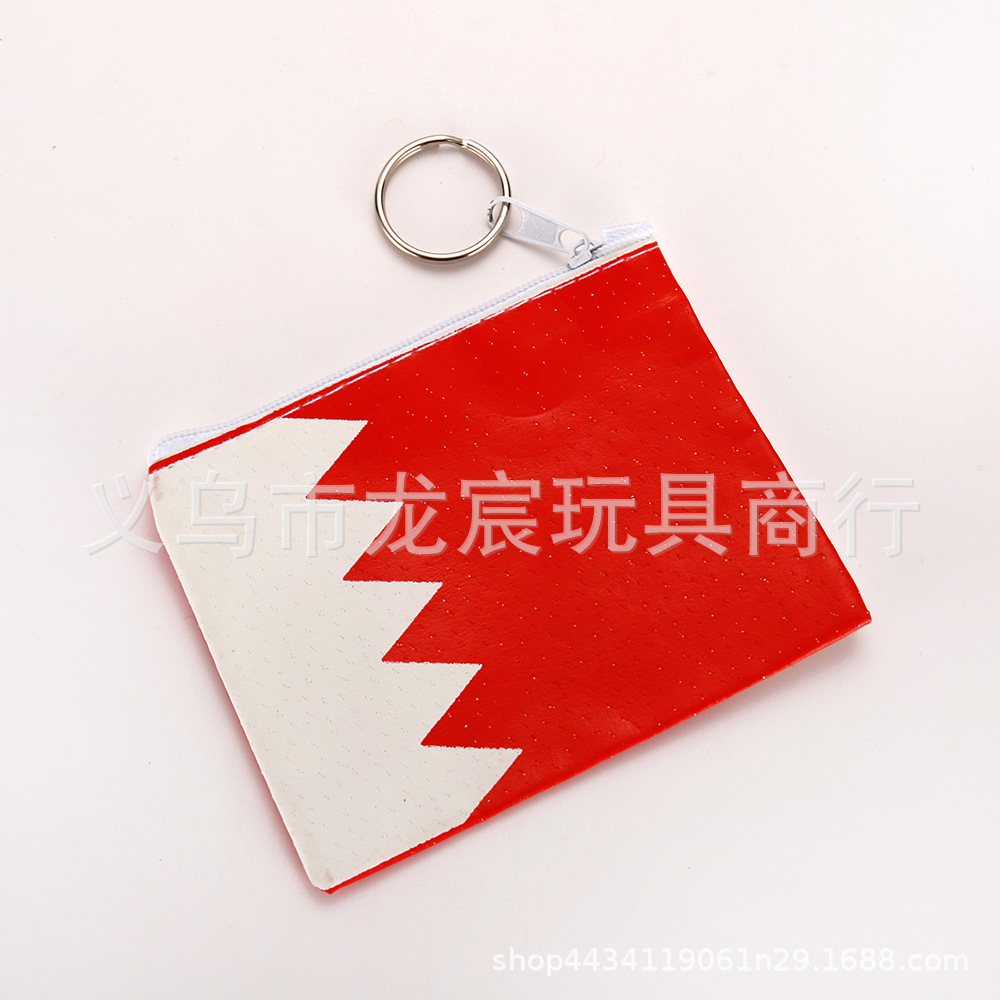 Factory Direct Supply Bahrain Flag Coin Purse Car Small Hanging Flag National Flag (Ball Game) Fan Supplies