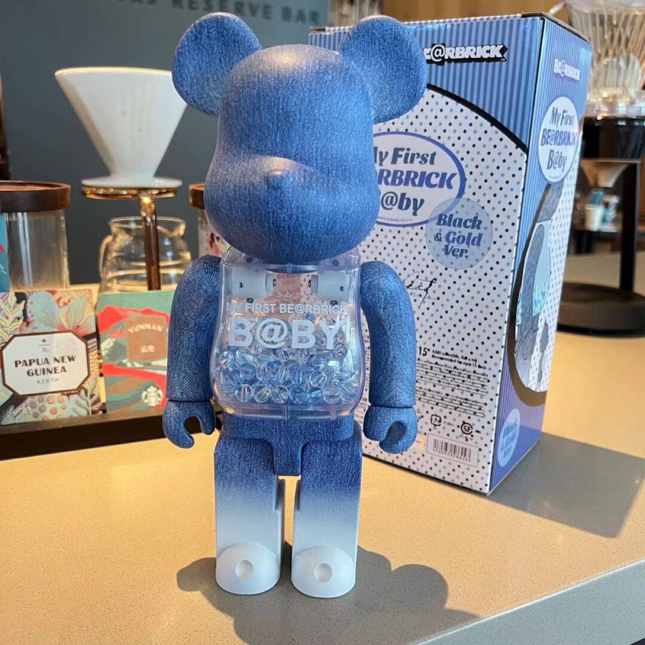 bearbrick 400%牛仔千秋澳门限定巧克力积木熊潮流玩具暴力熊摆件