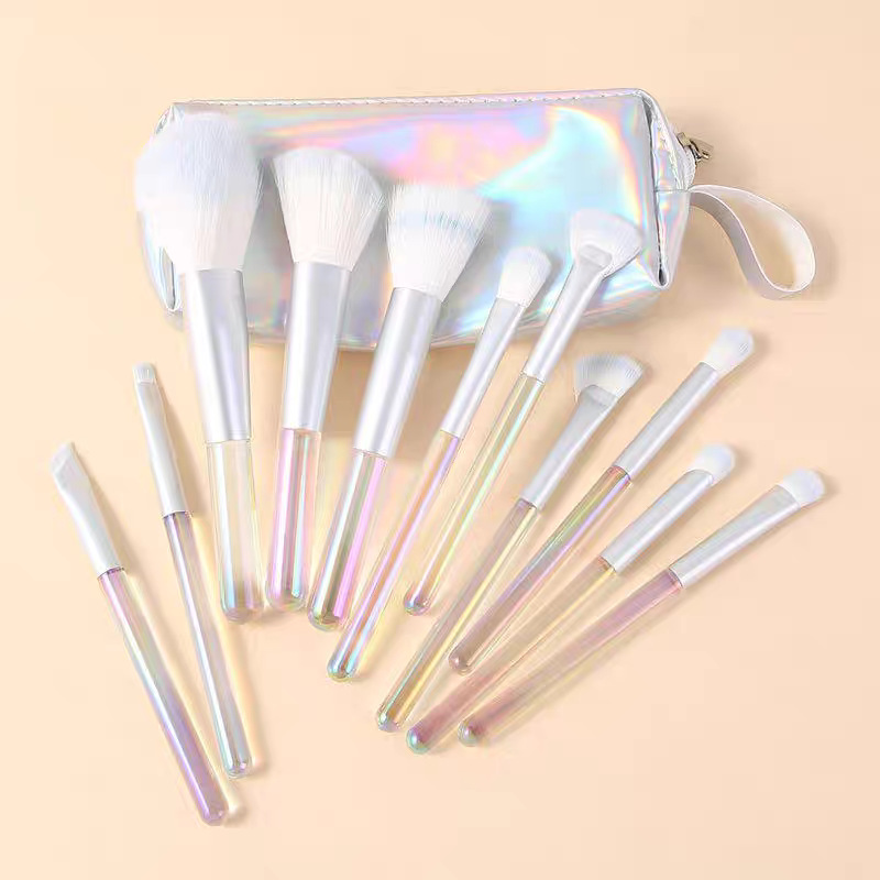 化妆刷12支便携式化妆刷套装全套刷子眼影刷腮红刷旅行带收纳包刷