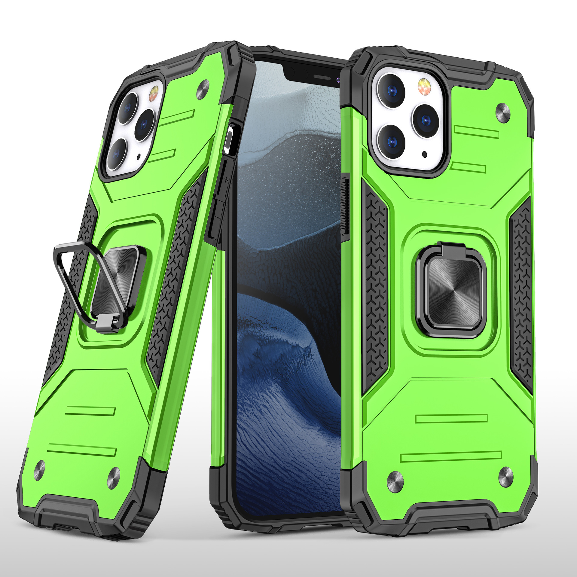 适用于iphone12pro/iphone12 pro max客盟盔甲手机壳车载指环支架