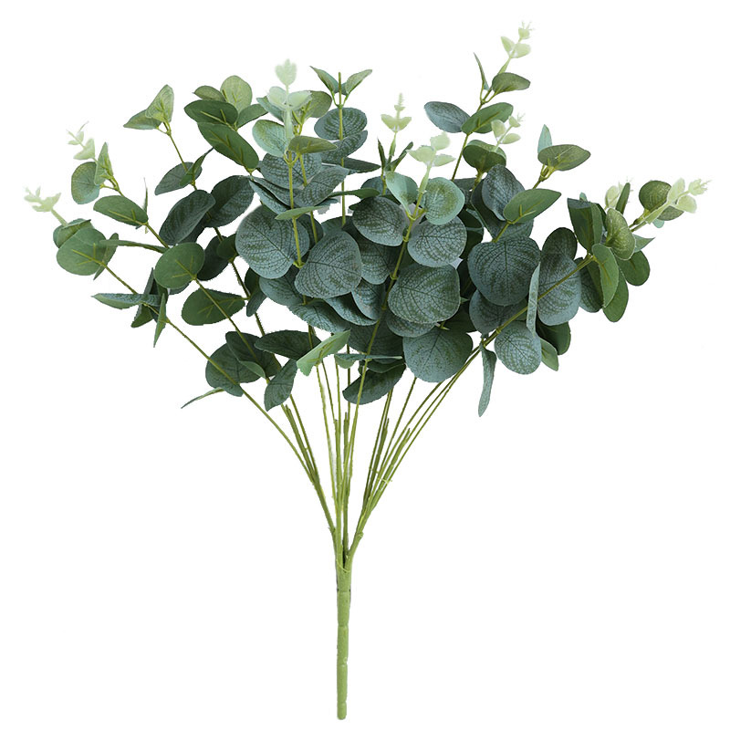 Big Handle Beam Zamioculcas Leaves Emulational Eucalyptus Zamioculcas Leaves Fake Leaves Home Wedding Layout Props Christmas Decorative Flowers