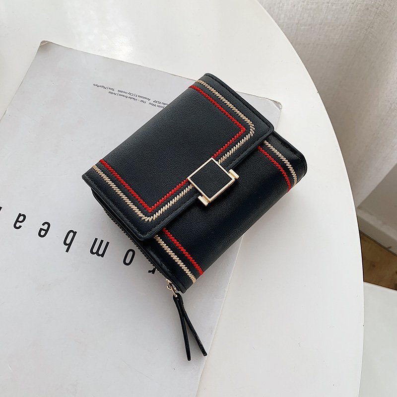 Factory Wholesale 2021 New Ladies' Purse Simple Wallet Short Multi-Card-Slot Card Holder One Piece Dropshipping