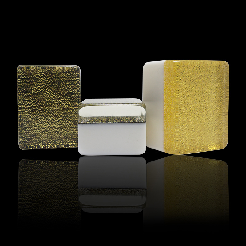 厂家供应7分新加坡麻将牌亚克力礼品麻将水晶金丝麻雀娱乐用品