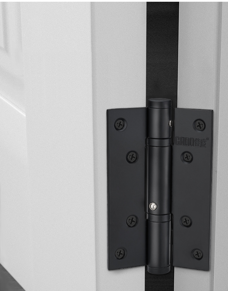 家用液压合页隐形门缓冲定位铰链弹簧4寸5寸通用合叶自动关闭门器