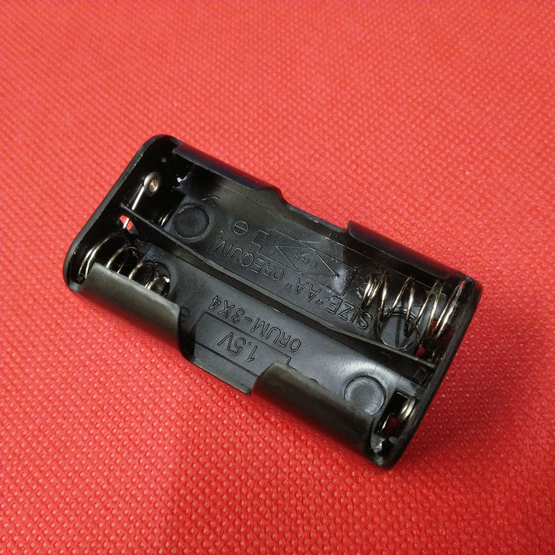 5号4节7号4节背对背电池盒4aaa电池槽4aa电池固定盒批发