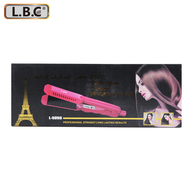Cross-Border Hot Infrared Hair Straightener Steam Splint Household Hair Curler for Curling Or Straightening Hair Tools Electric Hair Straightener
