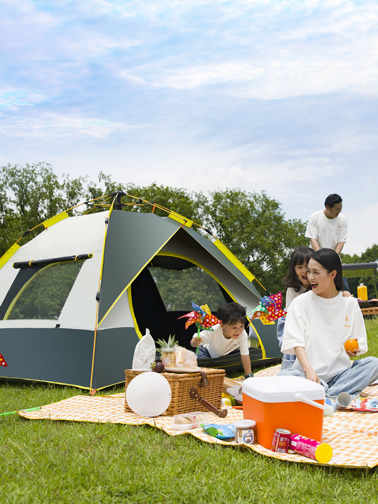 帐篷户外野营加厚装备全套自动防雨野外露营野餐防暴雨超轻便郊游