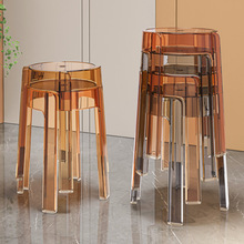 塑料凳子家用现代简约加厚可叠放结实圆凳餐厅备用高凳板凳餐凳