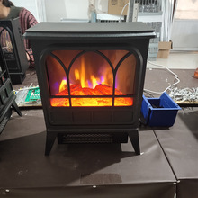 安信3D仿真火焰电壁炉吹风式取暖器家用暖风机办公室电暖气煤改电