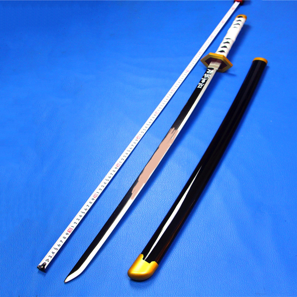 酷牛动漫 鬼灭之刃刀周边 竹刀身婧兔刀道具刀鞘日轮刀木刀未开刃