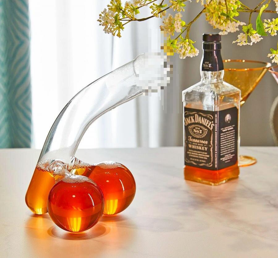现货跨境新品 丁丁威士忌醒酒器,独特有趣的容器分酒器桌上摆件