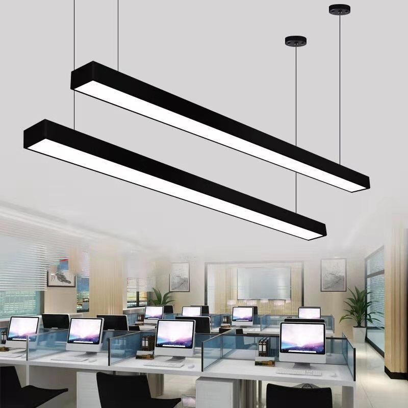 办公灯吊灯长条led 灯办公室写字楼商场健身房方通吊顶长条形灯具