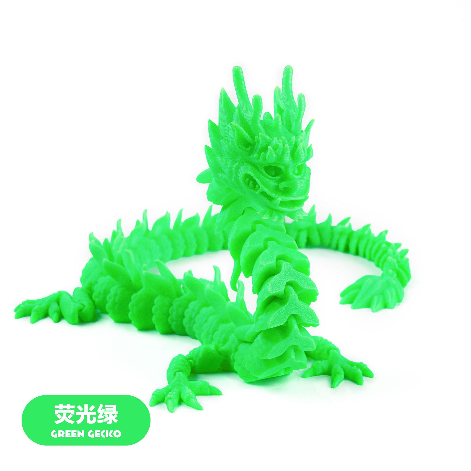 3D Printing Can Stand Chinese Dragon Hand Office Gift Decoration Movable High-Precision Creative Dragon Fashion Play