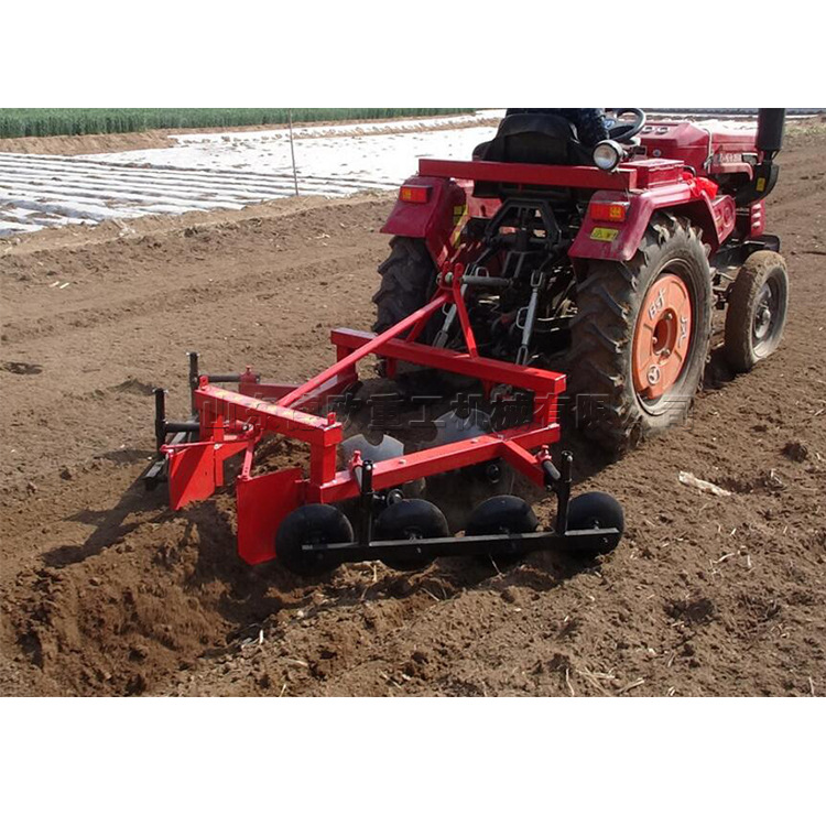 土壤整耕圆盘打埂机 四轮拖拉机带动起垄机 农用机械扶垄起埂设备
