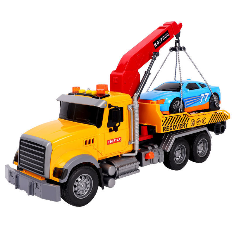 Jinjia Inflatable Inertia Large Engineering Vehicle Sound and Light Story Tilting Mixing Crane Water Spray Fire Fighting Oil Tank Truck Toy