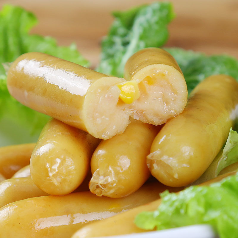 台湾早餐玉米肠烤香肠热狗肠台式风味烤肠包邮800g/20根装