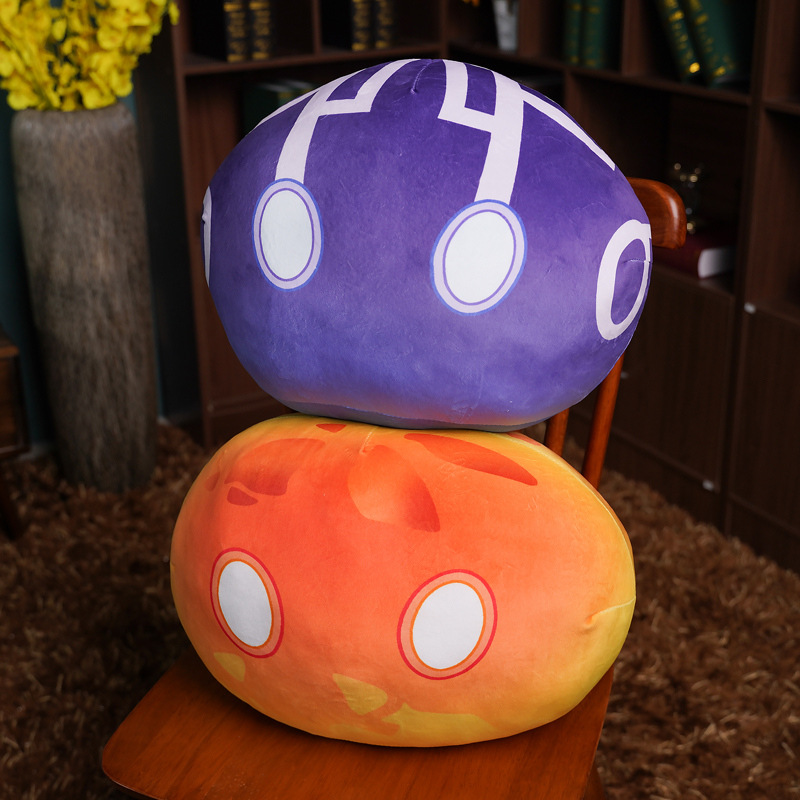 原神史莱姆抱枕靠垫游戏周边团子玩偶二次元靠枕女生礼物娃娃批发