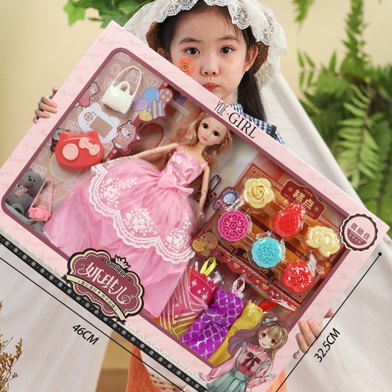 Wholesale Barbie Doll Gift Set Simulation Princess Girl Children's Toy Agency Enrollment Gift Free Shipping