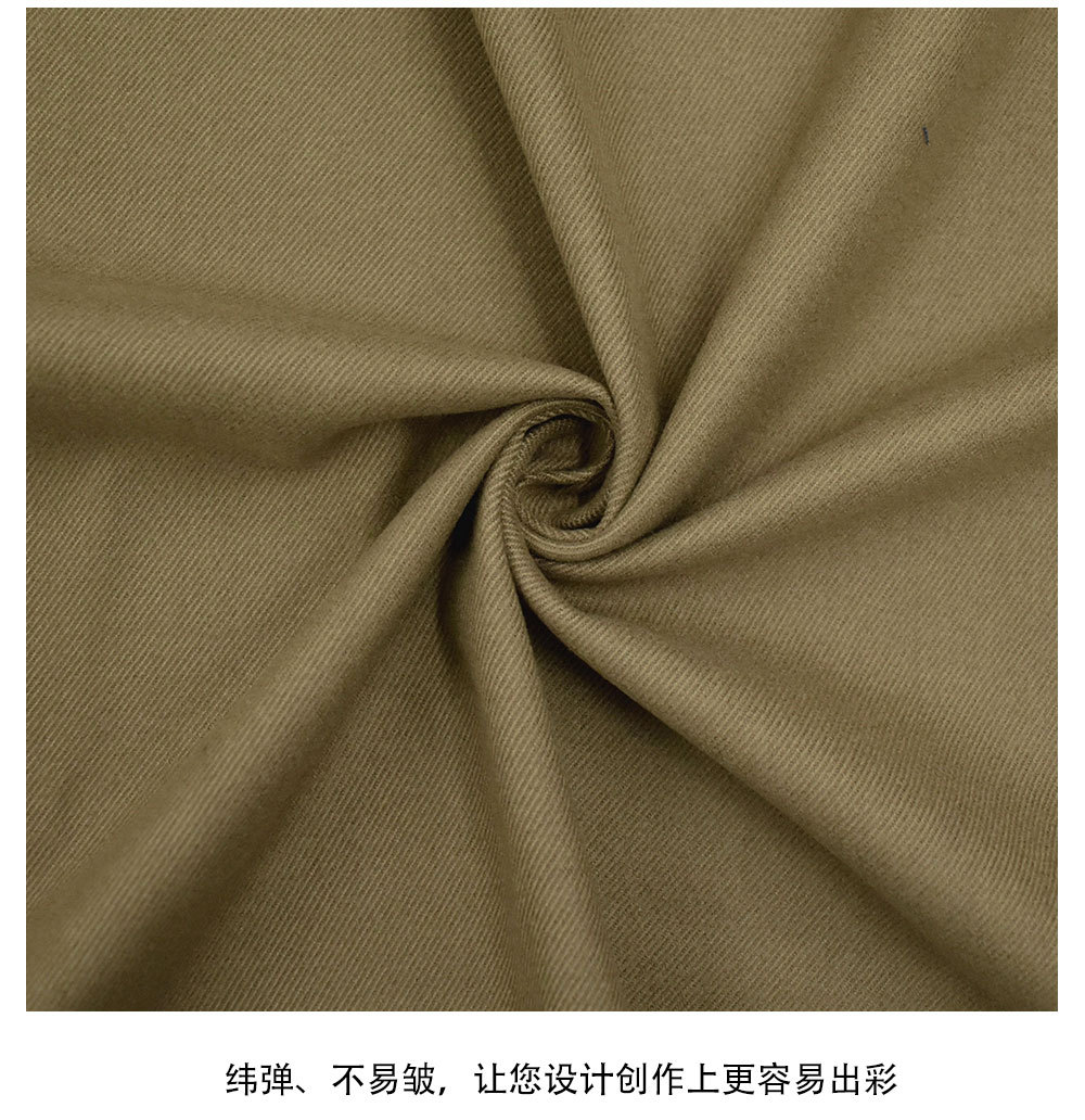 秋冬精纺斜纹哔叽磨毛男女时尚西装风衣裤装时装w82811磨毛面料