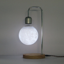 厂家批发磁悬浮月球灯 带无线充电充功能  3D打印月球灯 悬浮摆件