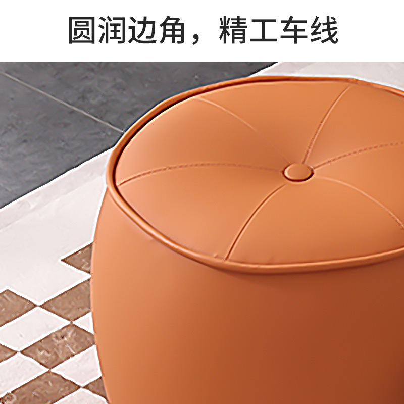 Small Stool Home Living Room Sofa Stool Coffee Table Stool Simple Modern Soft Fabric Covered Stool Stackable Stool Doorway Shoe Wearing Stool