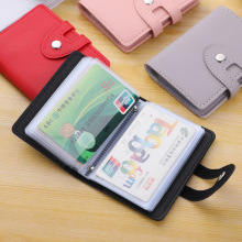 1PCS PU leather soft card holder color multi-card holder跨境