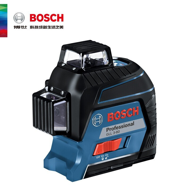 博世(bosch)红光标线仪绿光贴墙仪gll3-80cg激光水平仪高精度