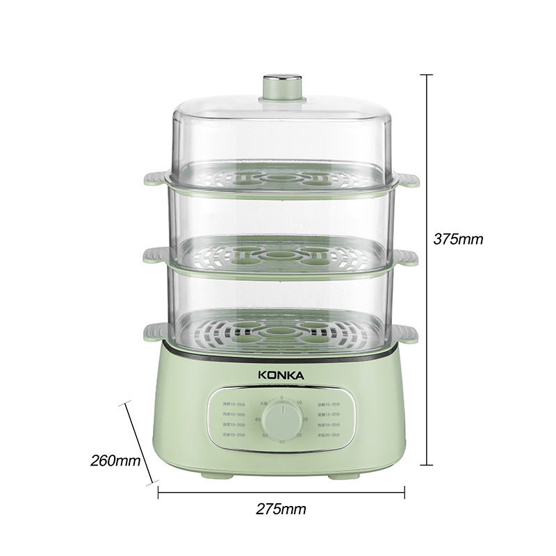 Electric Steamer Multi-Functional Three-Layer Large Capacity Automatic Reservation Timing Breakfast Machine Steamer Steamer Steamer