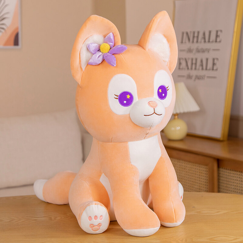 坐款小狐狸公仔毛绒玩具琳娜玩偶网红小狐狸娃娃情人节礼物