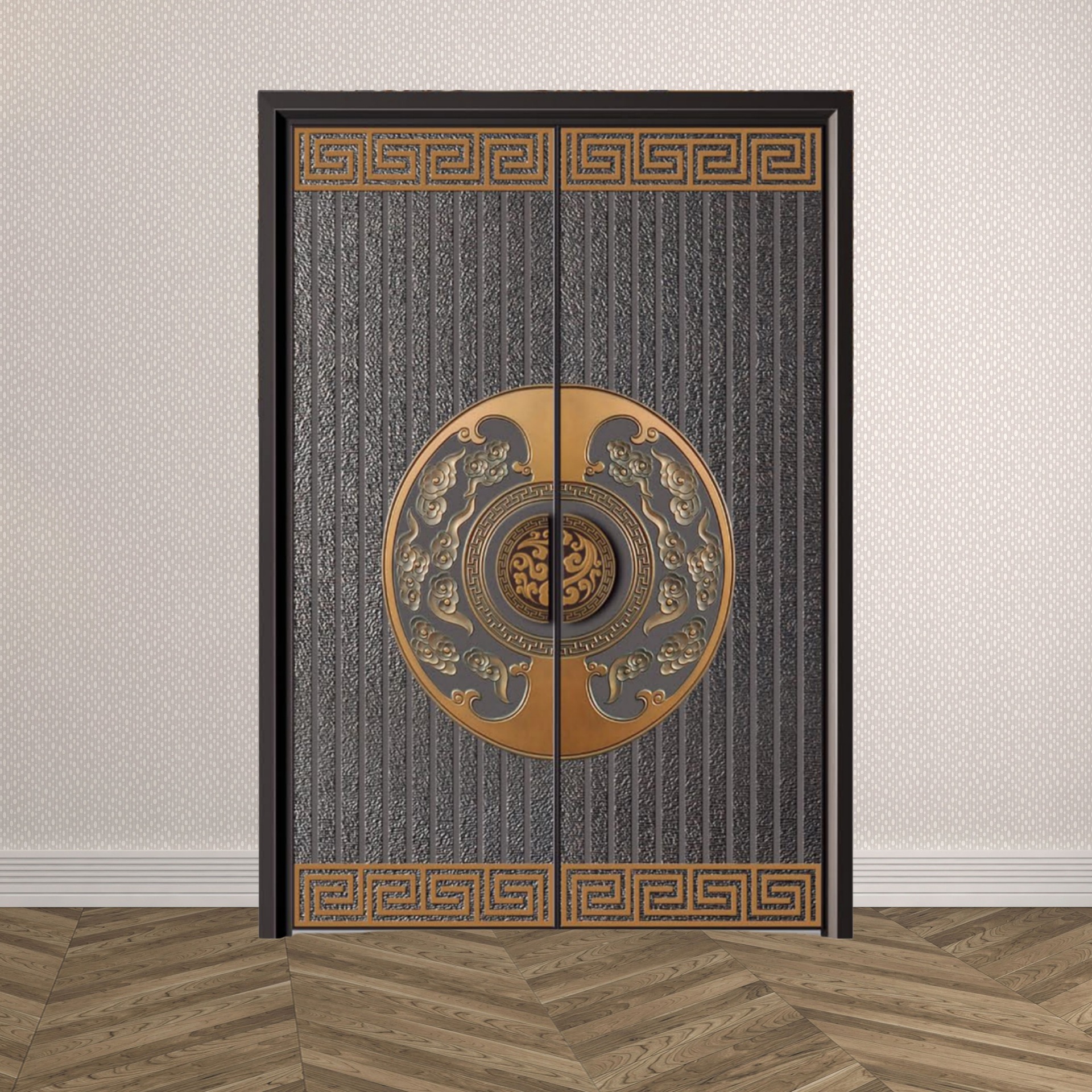 仿铜仿古门
