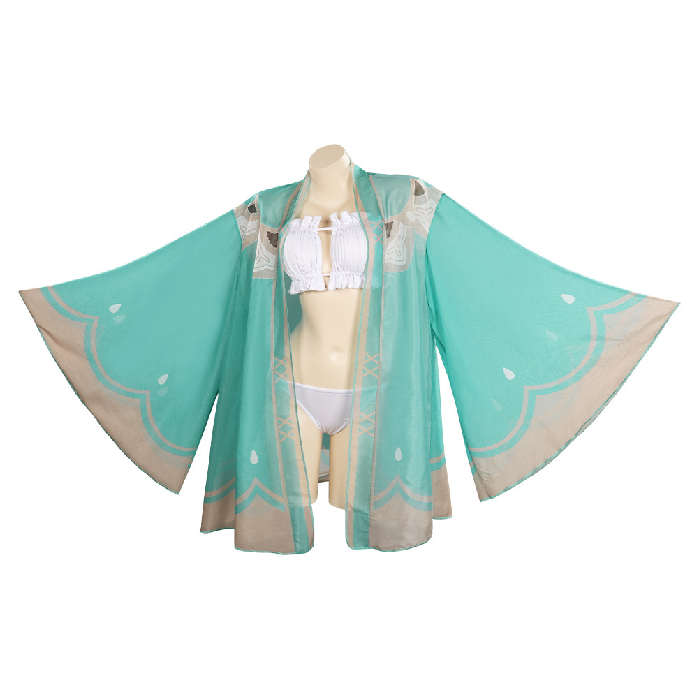 游戏 温迪 泳衣 cosplay服装泳装女-阿里巴巴