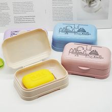 肥皂盒带盖家用便携大号卫生间沥水双层个性新款学生宿舍香皂盒子