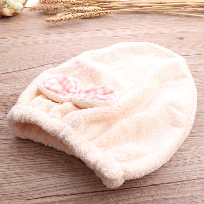 玛莉安珊瑚绒干发帽 细纤维 强吸水 干包头巾加厚3053成人浴帽