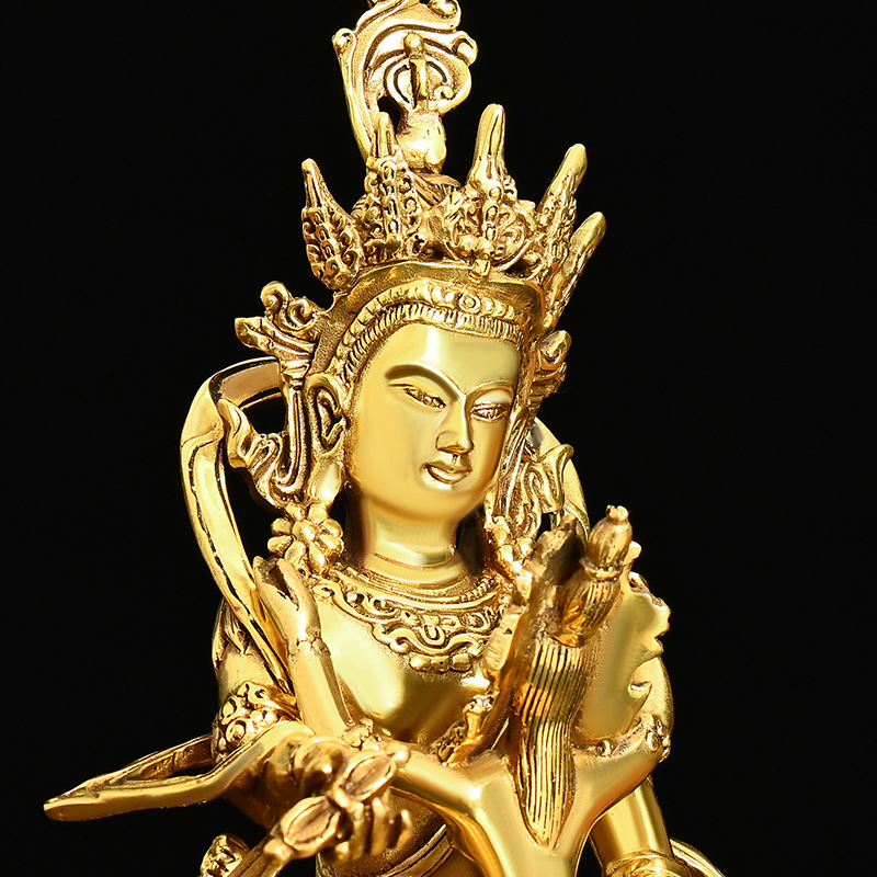 纯铜欢喜佛摆件藏传密宗尼泊尔欢喜佛铜像家用佛堂供养小号铜佛像