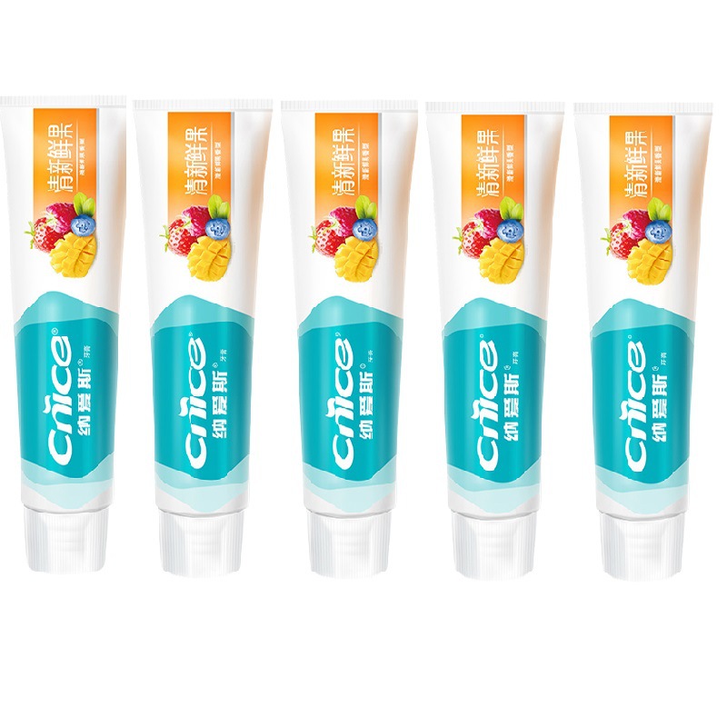 纳爱斯清新鲜果牙膏支装120g*5-阿里巴巴