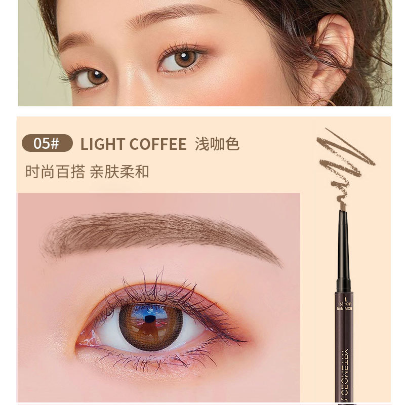 Colour Geometry Double Head Extremely Thin Eyebrow Pencil Natural Long Lasting Easy Color Factory Direct Sales 904