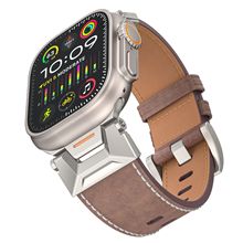 适用于Apple Watch ultra /SE1-9代机能款皮带苹果手表真皮表带