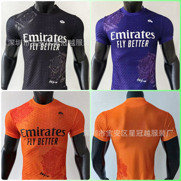 球员版批发2425皇马y3球衣特别版成人短袖修身足球服男训练服队服