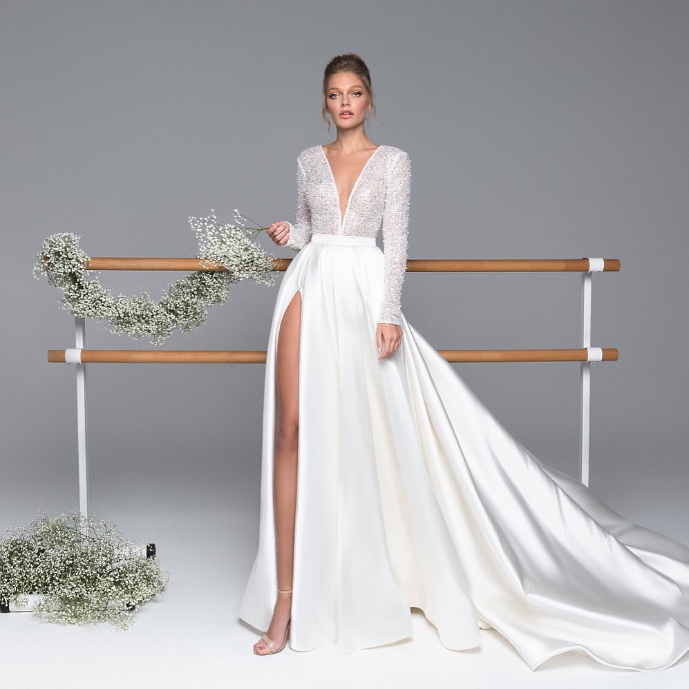 大裙摆礼服图片