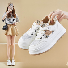 2024夏季小白鞋新款韩版ins女学生增高网面透气运动板鞋休闲XT128
