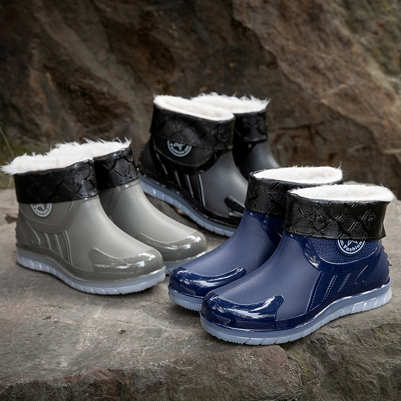 加绒保暖童靴加绒保暖水鞋加绒保暖雨鞋保暖加绒女棉鞋加绒保暖防滑