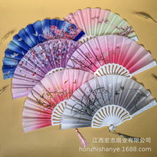 塑料古风扇子折扇中国风服饰搭配夏季随身携带古装汉服拍照道具