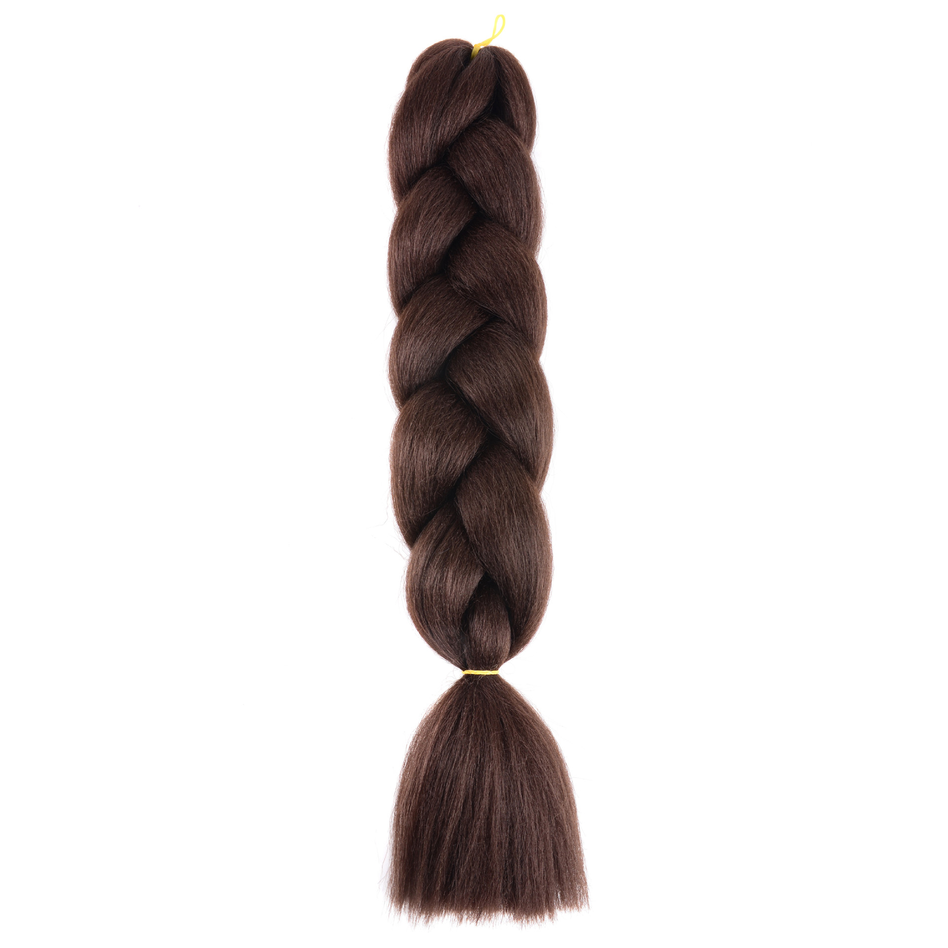 [Monochrome] New Version of Big Braid African Dreadlocks Wig Braid Ponytail Chemical Fiber High-Temperature Fiber Color Big Braid